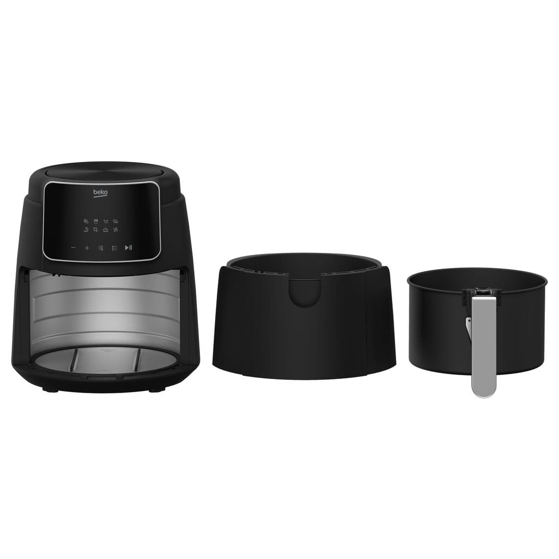 Beko Oil-Free Fryer, 3.9L, 1500W, Digital, FRL2244B - Black