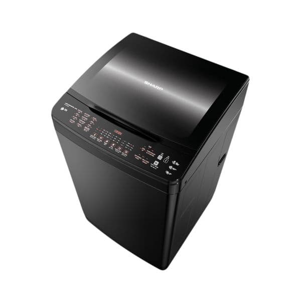 SHARP Washing Machine, 15 Kg, DDM Inverter, Pump - Black, ES-TD15GBKP