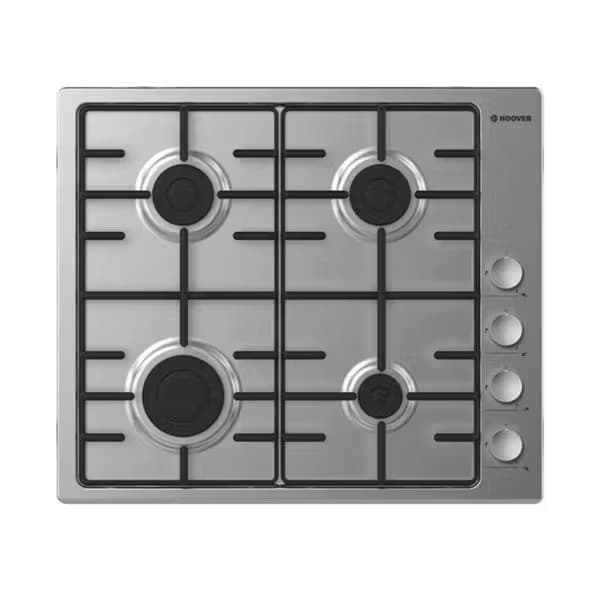 Hoover Built In Stove, Gas, 60 cm - Silver, HHW6LCXEGY