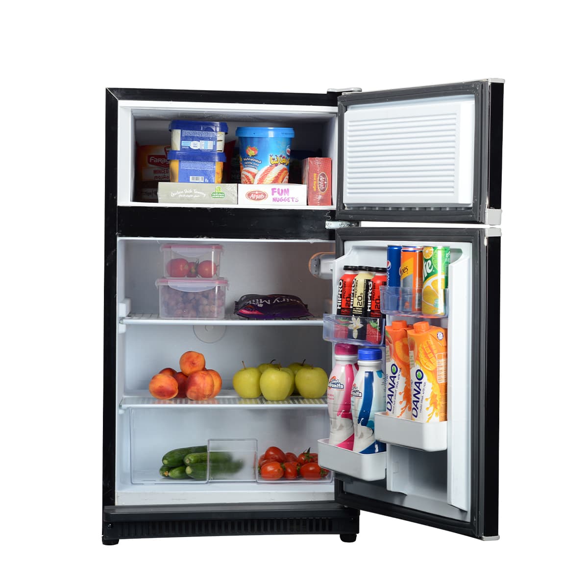 Penguin Mini Bar, Defrost, 150 Litre, Inverter - Black Hairline, FG200