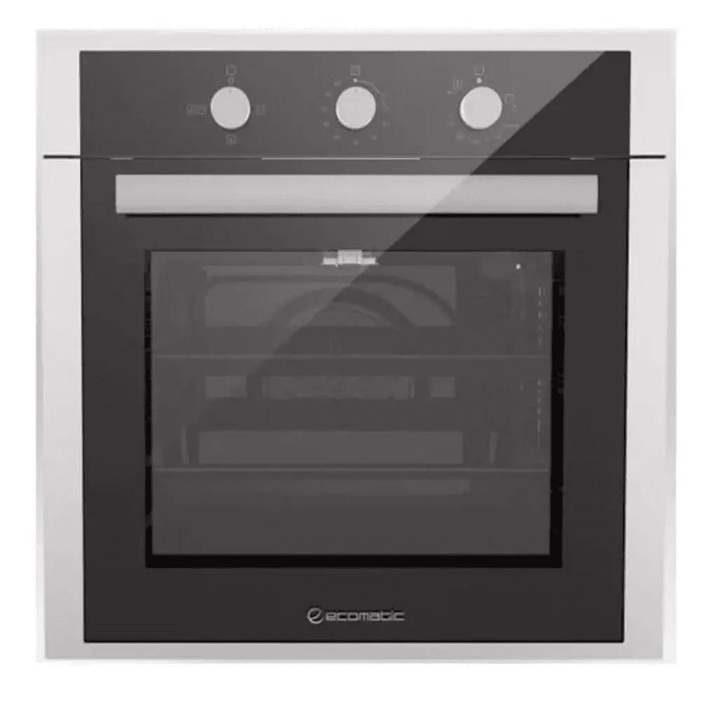 Ecomatic Built-in Oven, Gas, 60 cm, 67 L, Grill, Digital, G6434T - Black