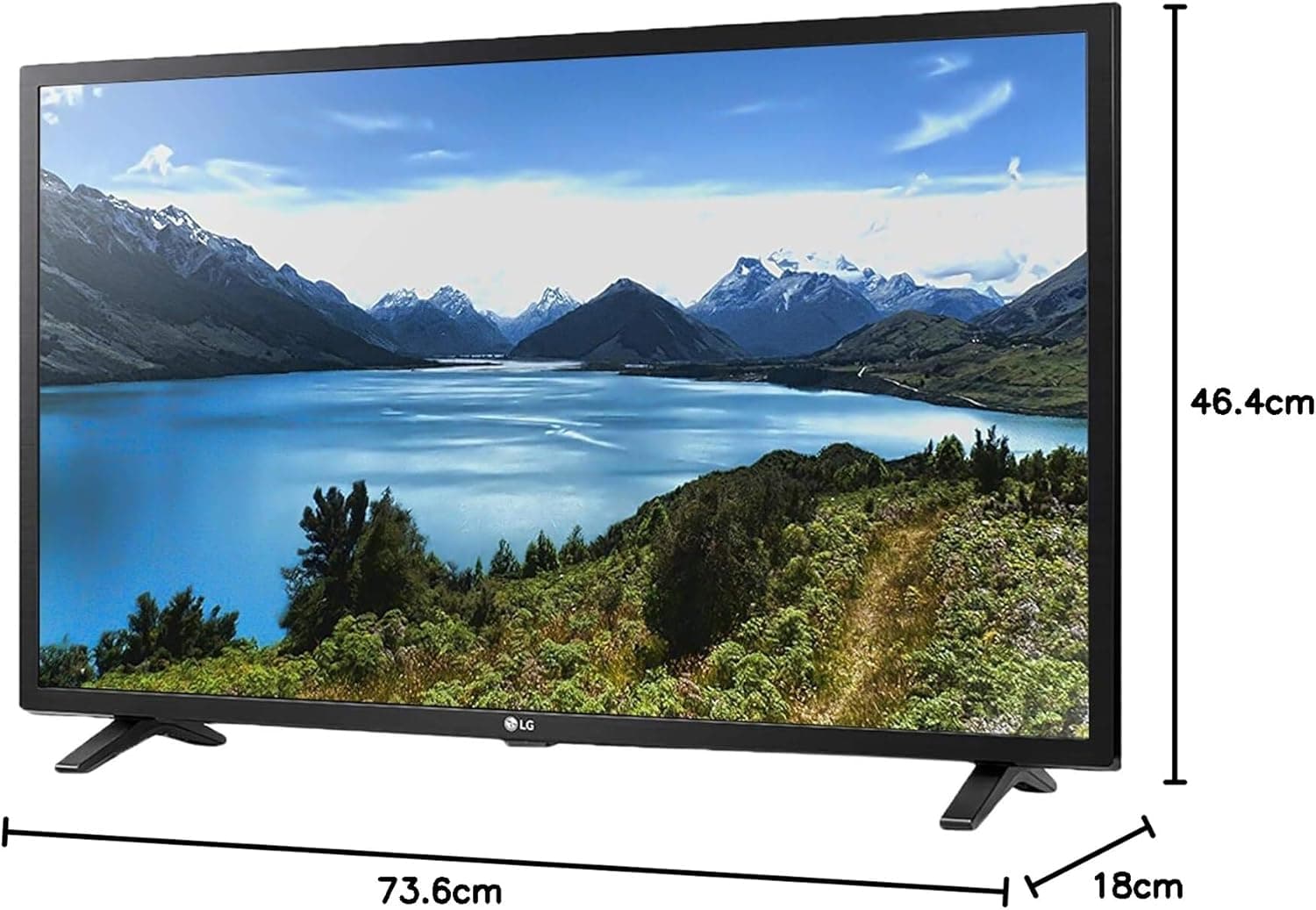 LG 32LM550BPVA TV, 32 Inch, HD, LED, with Built-in Receiver - Black