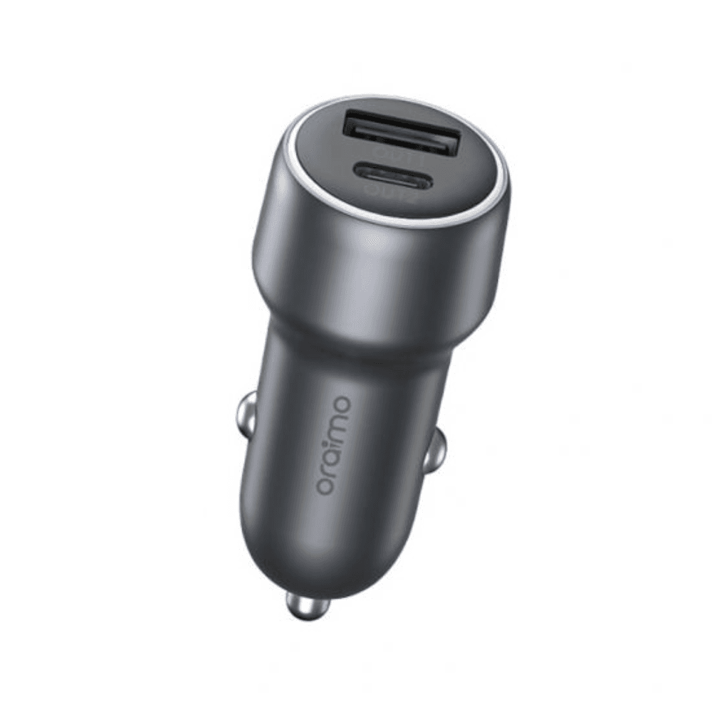 Oraimo Charger Car Adapter 1USB&Type-C - 48W - OCC-73D - Black