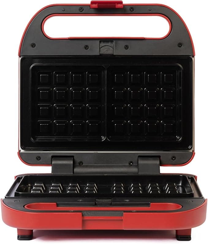 Media Tech Sandwich Maker, 3 in 1, 750 Watt, MT-207-R - Red