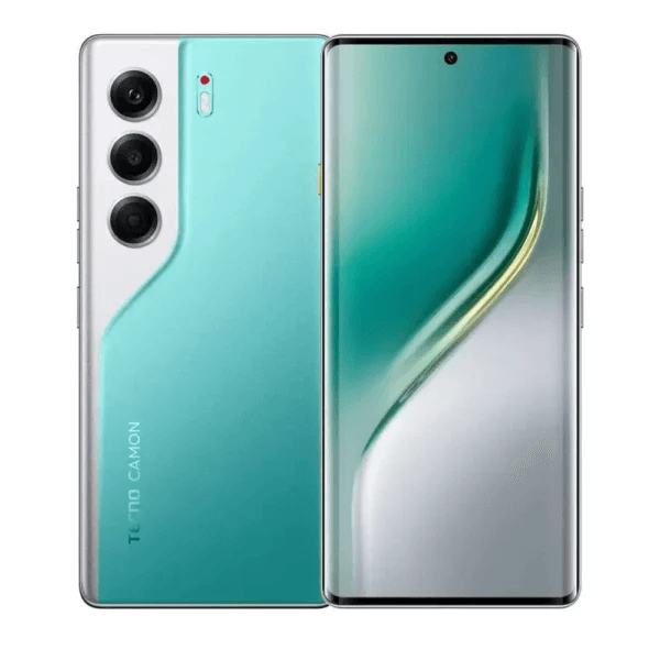 Tecno Camon 40 Pro Dual Sim, 256GB, 12GB RAM, 5G - Emerald Lake Green