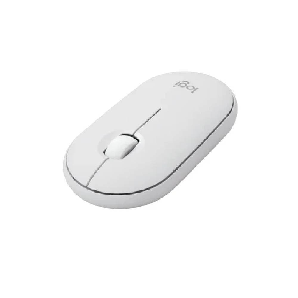Logitech Pebble2 M350s Modern, Slim and Silent Wireless and Bluetooth Mouse-White