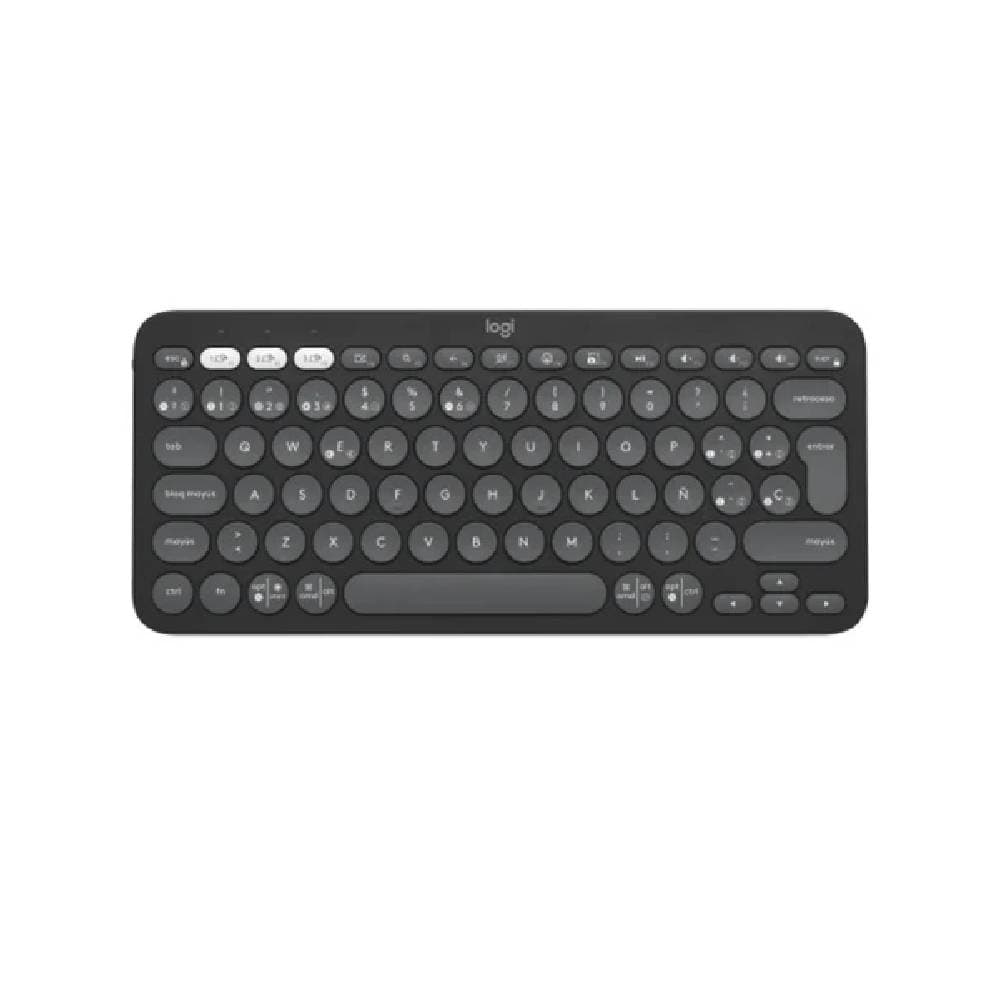 Logitech PEBBLE KEYS 2 K380s Slim, Minimalist Bluetooth Keyboard -Back