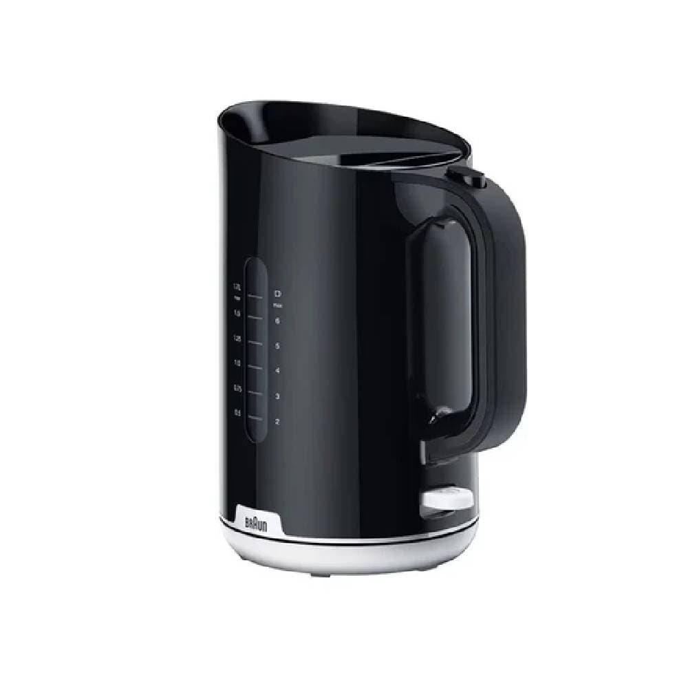 غلاية ماء كهربائية براون WK1100BK، سعة 1.7 لتر، 2200 واط - أسود