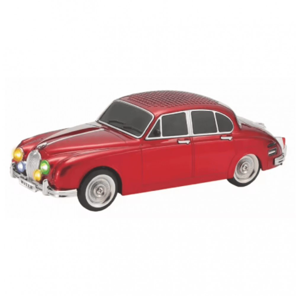 EVO 596 Jaguar Classic Car Design Bluetooth Speaker - Red