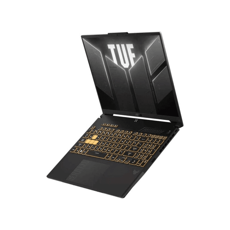 لابتوب ASUS TUF Gaming F16 FX607VU-RL167W - معالج رسومات GeForce RTX 4050 - معالج Intel Core i7 240H - ذاكرة وصول عشوائي 16 جيجابايت - قرص صلب SSD بسعة 512 جيجابايت - شاشة 16 بوصة FHD بتردد 144 هرتز - نظام تشغيل Windows 11