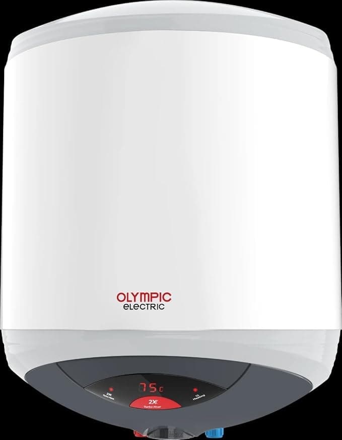 Olympic 945105436 Hero Turbo Digital Electric Water Heater, 30 Liters - White