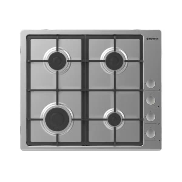Hoover Built-In Stove, 4 Gas Burners, 60×60 cm - Silver, HHG6LSX