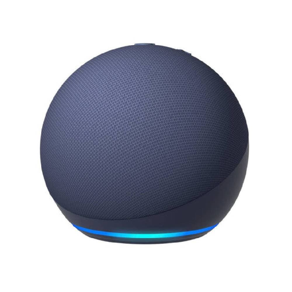 مكبر صوت أمازون إيكو دوت الذكي من الجيل الخامس مع مساعد أليكسا المدمج - أزرق داكن
