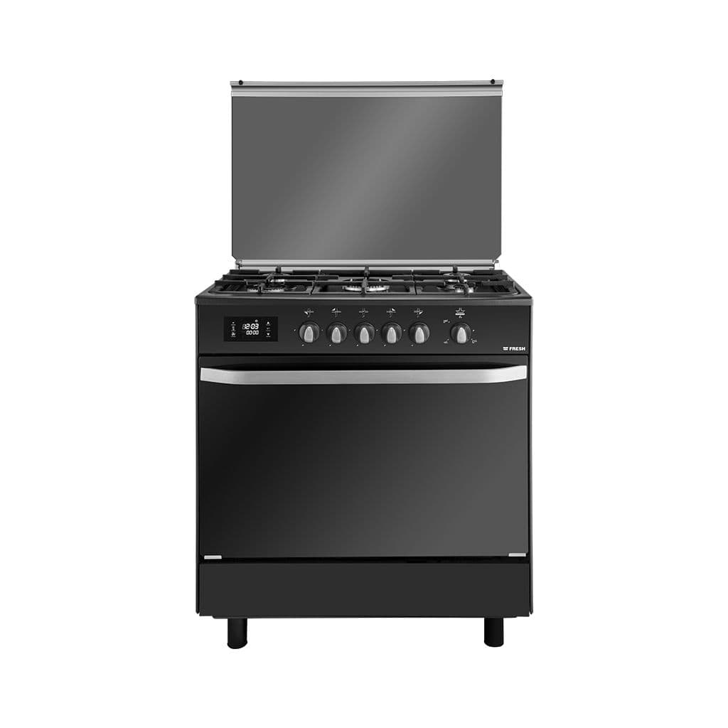 Fresh Hammer Gas Cooker, 5 Burners, 90 x 60 cm, 6933 - Black