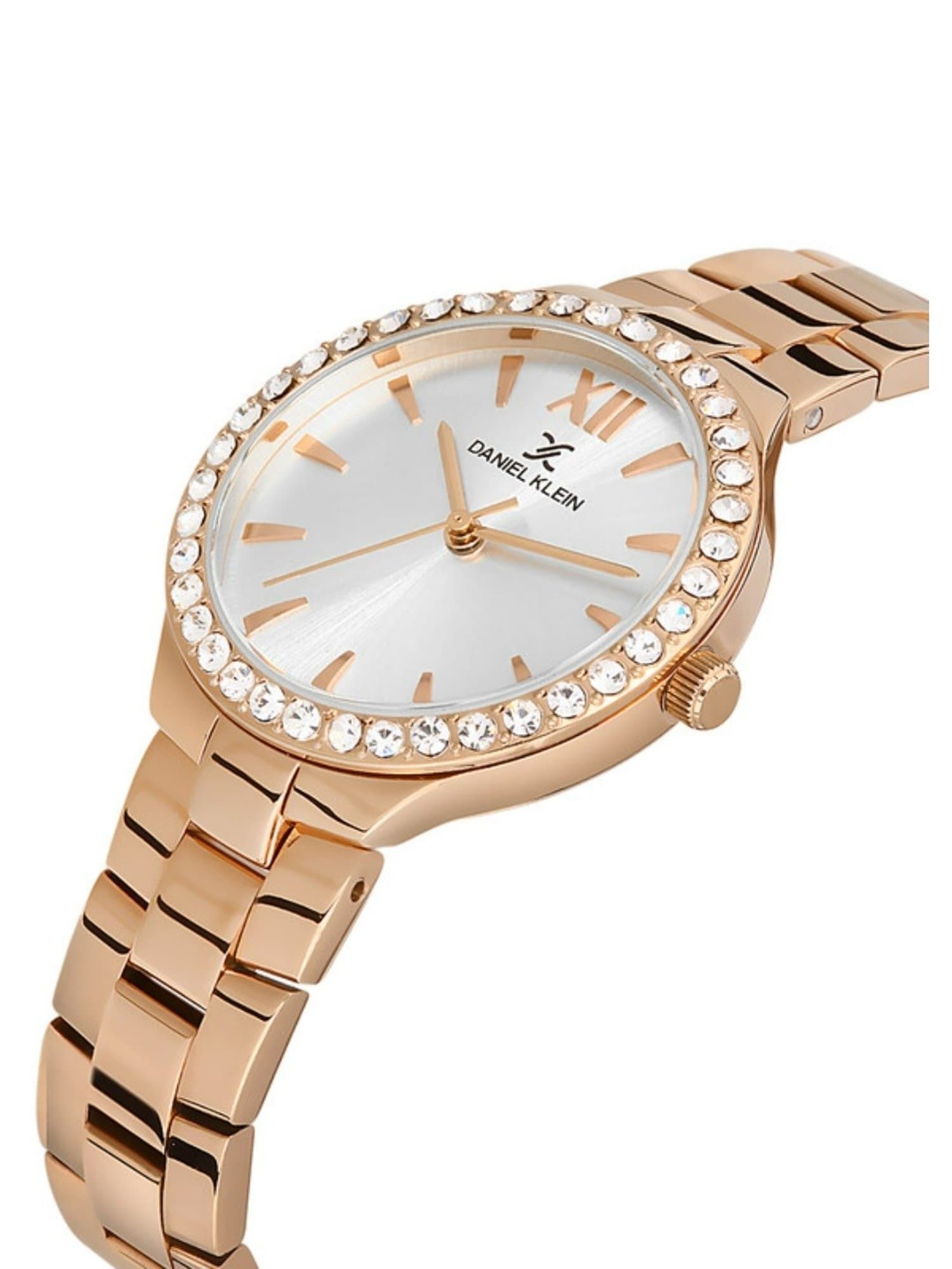 Daniel Klein Casual Analog Watch for Women, Stainless Steel Strap - Gold, DK.1.13205-2