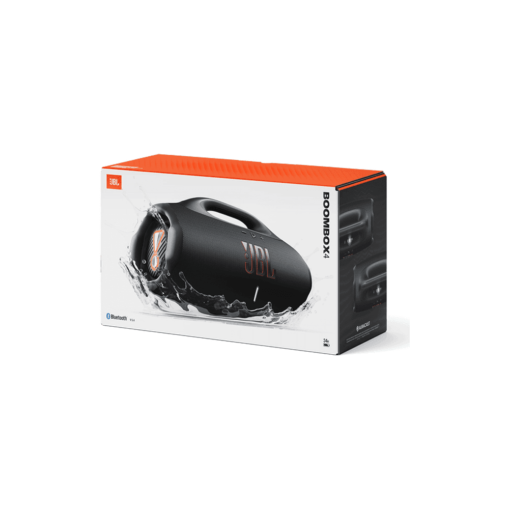 JBL Boombox 4 Speaker with AI Sound Boost - Black
