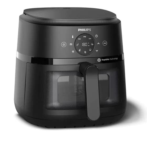 Philips Air Fryer, 1700W, Digital, 6.2L, Black - NA23000