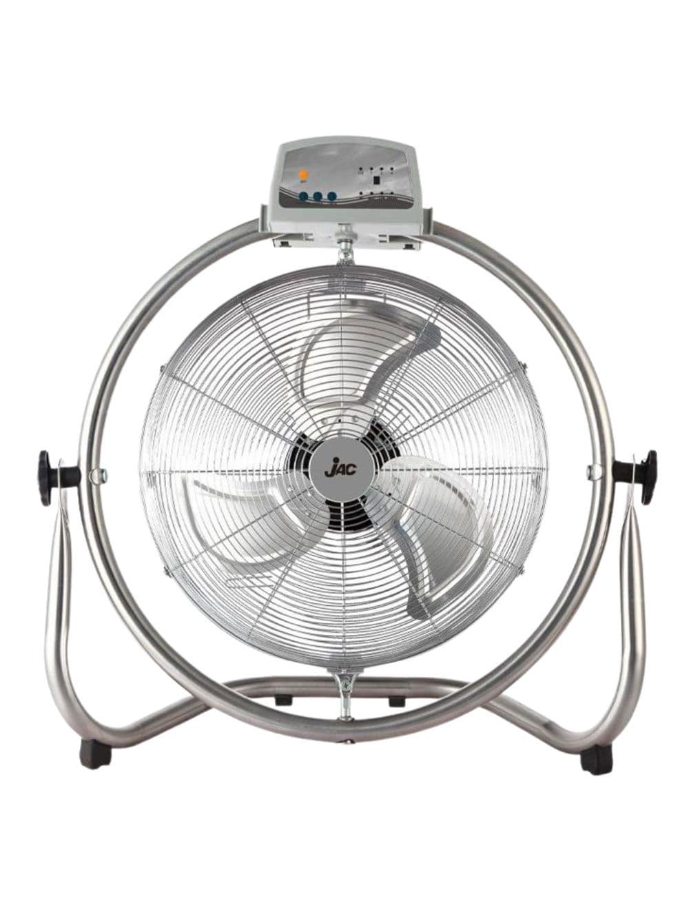 Jac Floor Fan 20 Inch Metal Triple Blade With Remote - Silver - NGF2025R