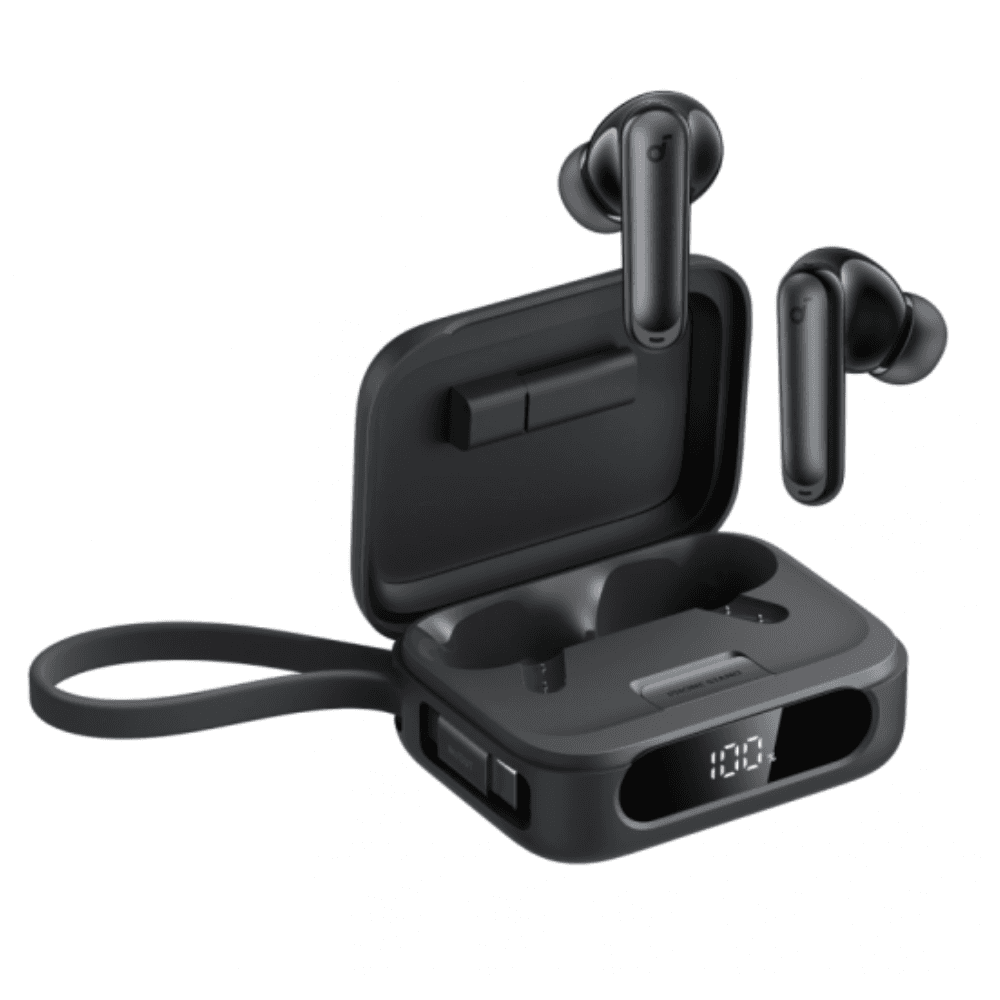 Anker Soundcore P41i Wireless Earbuds With Portable Phone Charger , A3937H11- Black