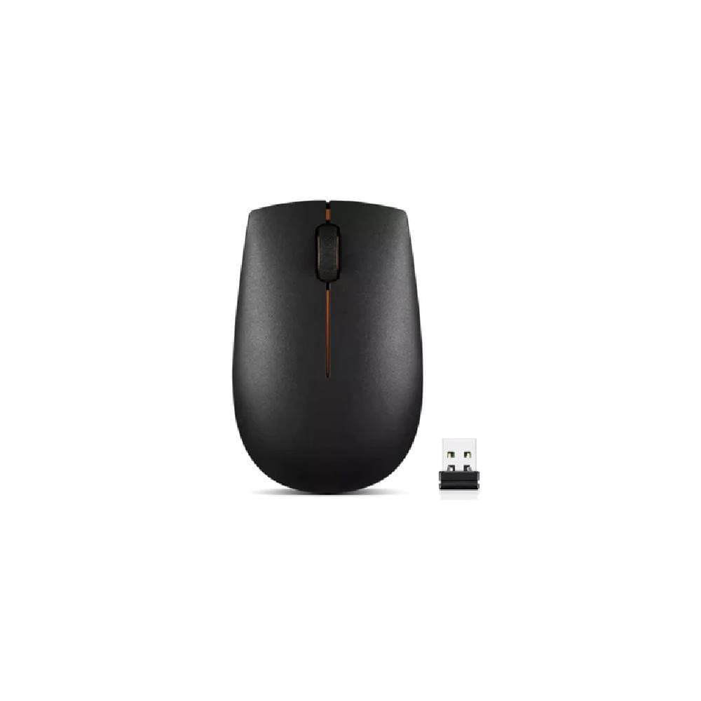 Lenovo 300 Wireless Compact Mouse, Optical sensor with 1000 DPI resolution, Compact and portable design - Black