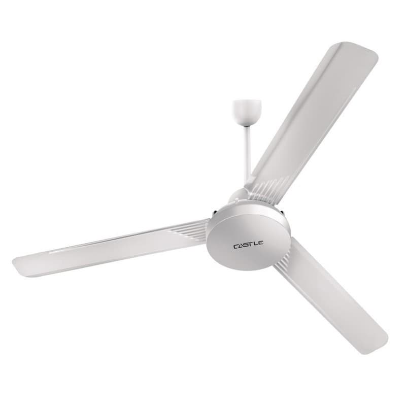 Castle Ceiling Fan, 56 Inch, 3 Blade, 5 Speed, White - FAC1056GW