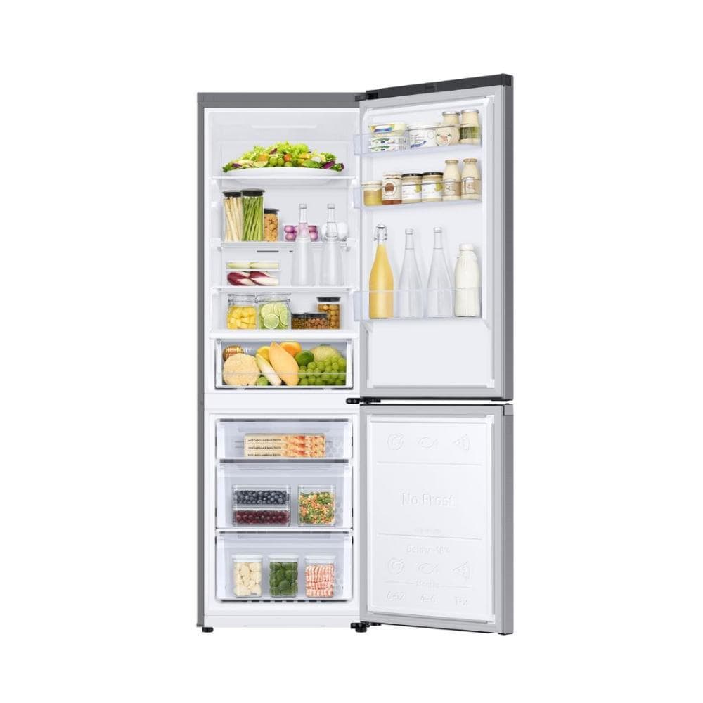 Samsung No Frost Refrigerator, 340 Liters, Bottom Freezer, RB34C671ES9-MR - Silver
