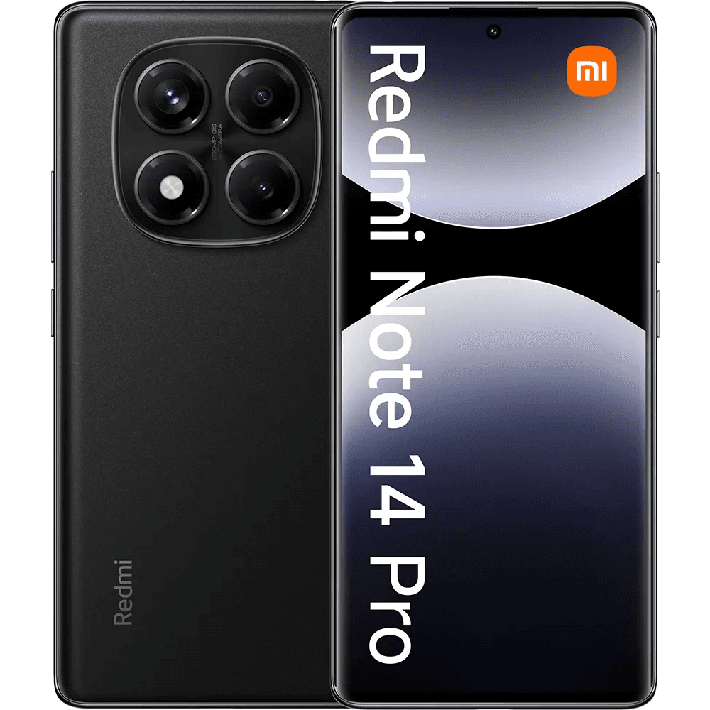 Xiaomi Redmi Note 14 Pro, 512GB, 12GB RAM, Dual SIM, 4G, Midnight Black, With 1 year warranty