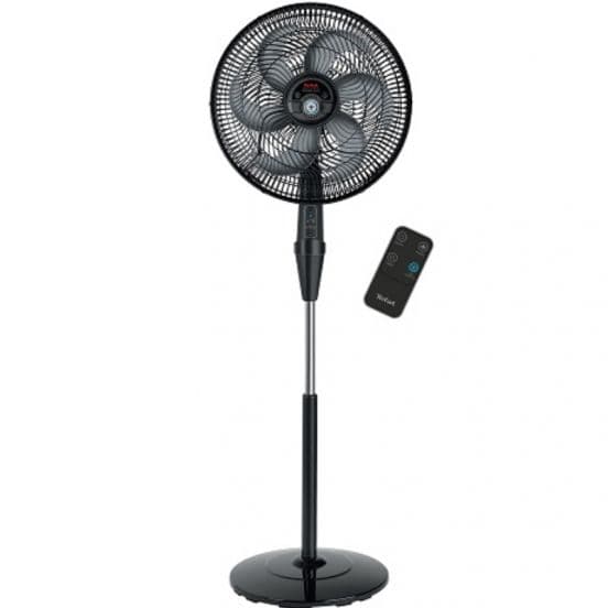 Tefal Anti-mosquito Repellent Stand Fan With Remote Control, 16 Inch, 3 Speeds, VG4135EE - Black