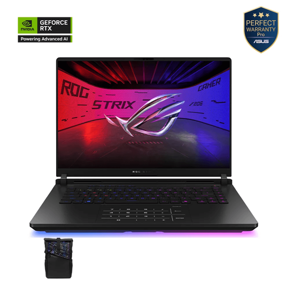 ASUS ROG Strix G16 G615LW-RV132W - GeForce RTX 5080 - Ultra 9 275HX - 32 جيجابايت - 1 تيرابايت SSD - شاشة 16 بوصة FHD 165Hz - Windows 11