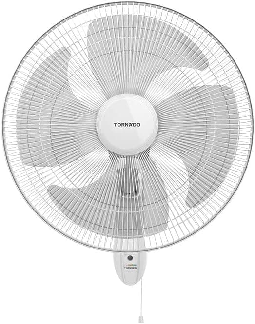مروحة حائط تورنيدو، 16 بوصة، 4 ريشة، 3 سرعات، TWF-16W - ابيض