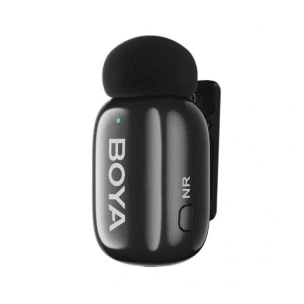 BOYA MINI-16 Ultra Mini Wireless Microphone, Single Channel, Noise Cancellation, Lightning - Black