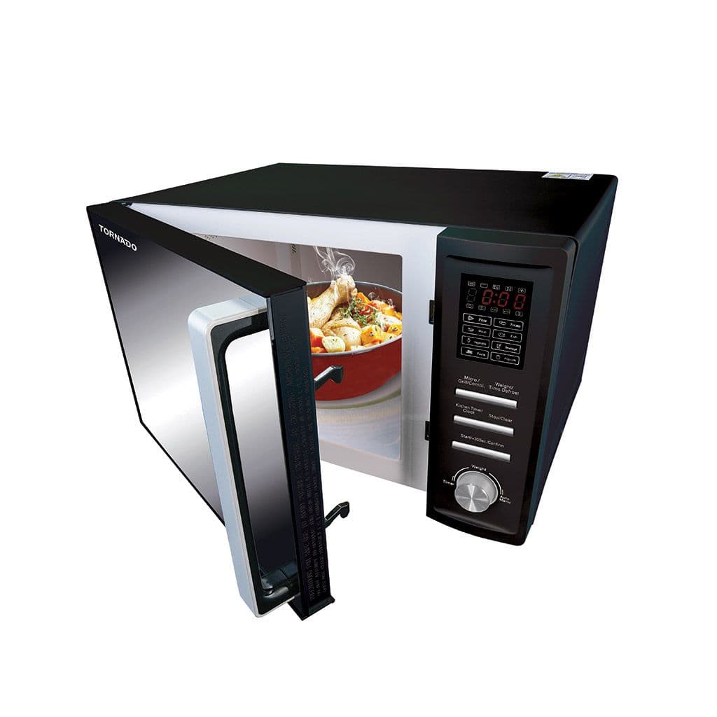 Tornado Microwave, 36 Liters, 1000 Watt, Grill, Digital, MOMC36BBEBK - Black