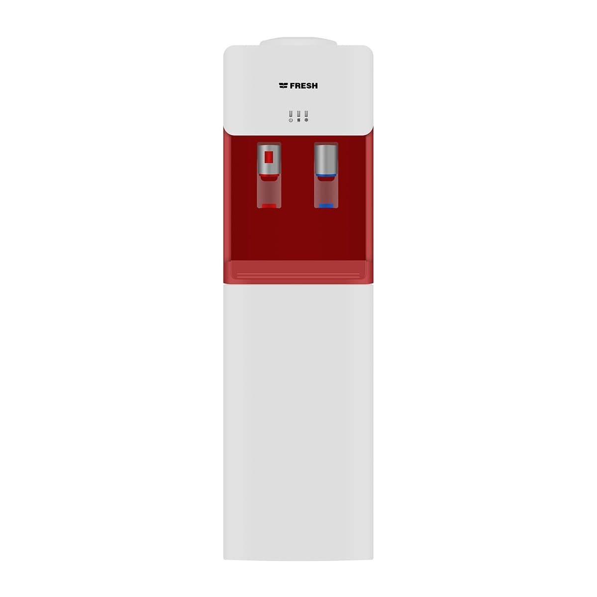 Fresh FW-17VFWR2 Normal & Cold Water Dispenser With Cabin, 2 Taps, White Dark Red - Fresh (Two Year Warranty)