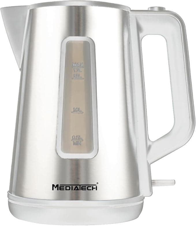 غلاية مياه كهربائية ميديا تك، 1.7 لتر، 2200 وات، MT-K130 - ابيض