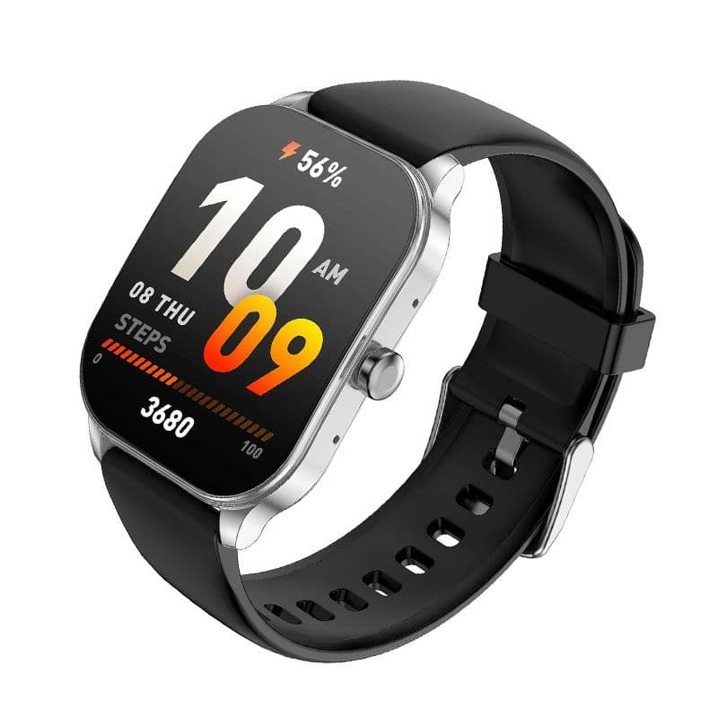 Amazfit POP 3S Smart Watch, 1.9 Inch - Silver