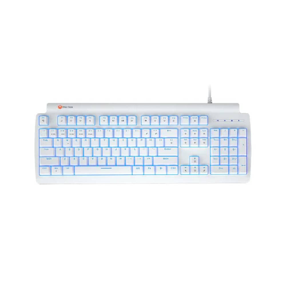 Meetion MT-MK600MX Blue Switch Arabic Wired Mechanical Keyboard-White