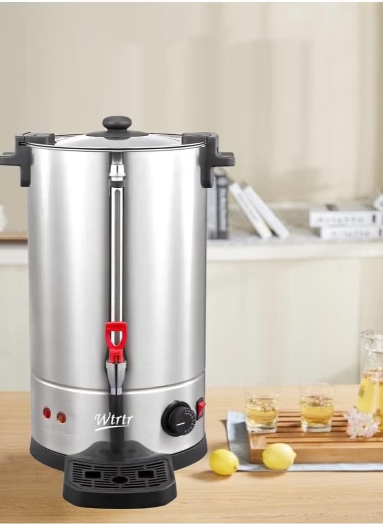 City HMA-1033 Electric Water Kettle with Temperature Control, 15L, 2200W, Silver Black