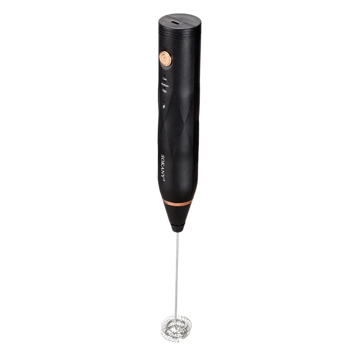 Sokany SK-201A Electric Nescafe Whisk and Milk Frother - Black
