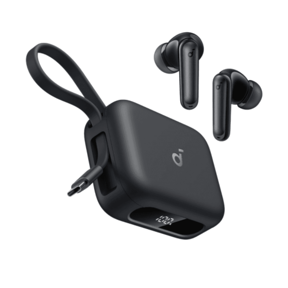 Anker Soundcore P41i Wireless Earbuds With Portable Phone Charger , A3937H11- Black