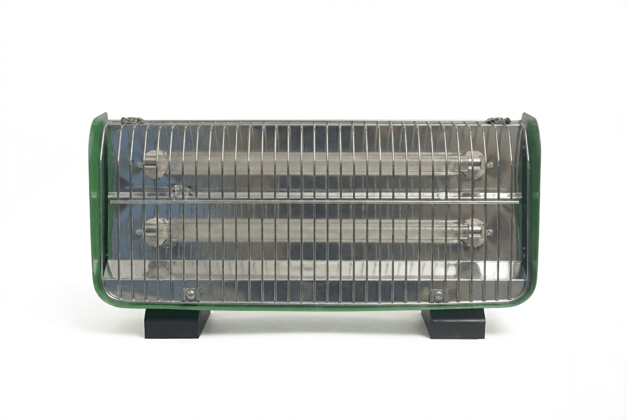 Nour Heater, 2 Tube - Silver Green