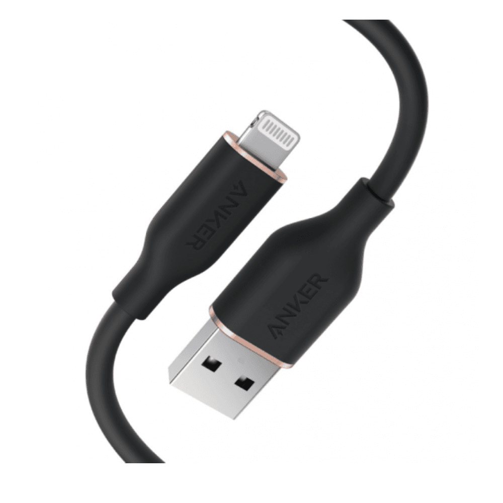 Anker PowerLine III Flow USB-A to Lightning Cable, A85A1011 - Black