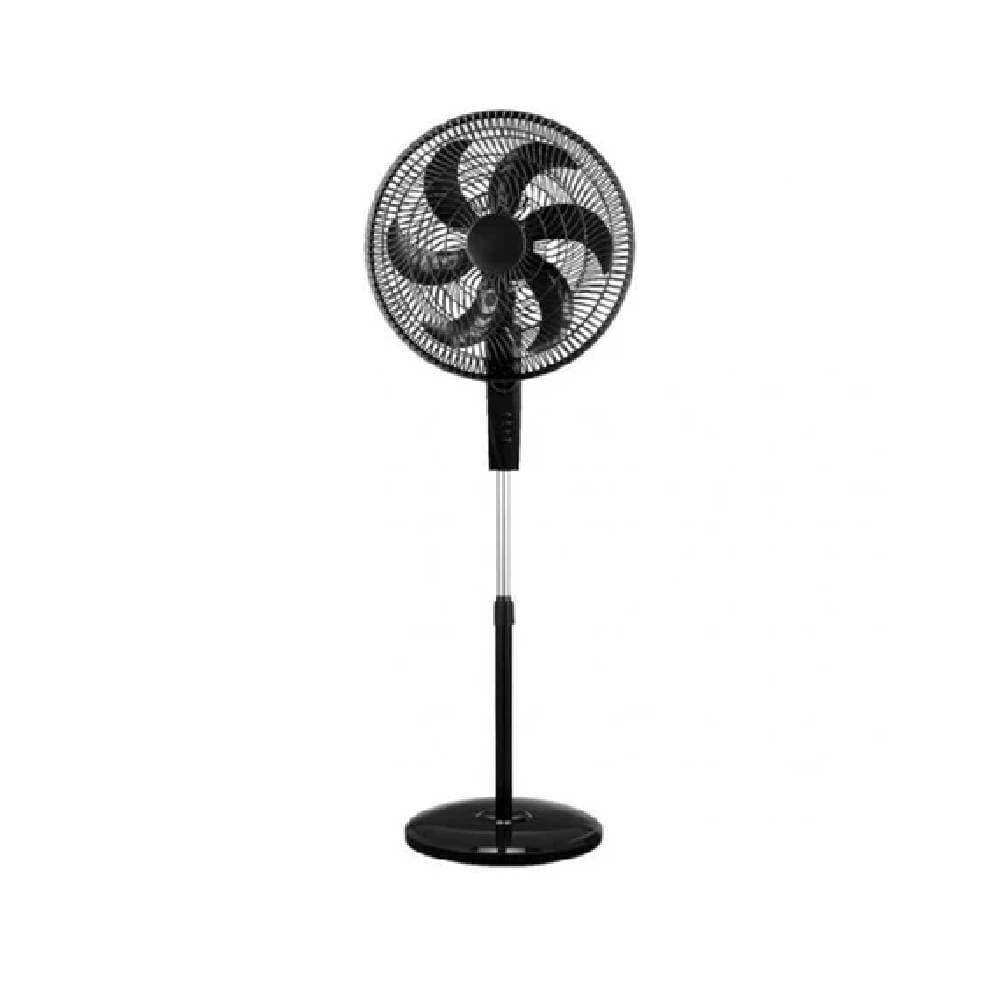 MediaTech Stand Fan, 18 Inch, 3 Speeds, 6 Blades, MT-SF42M - Black