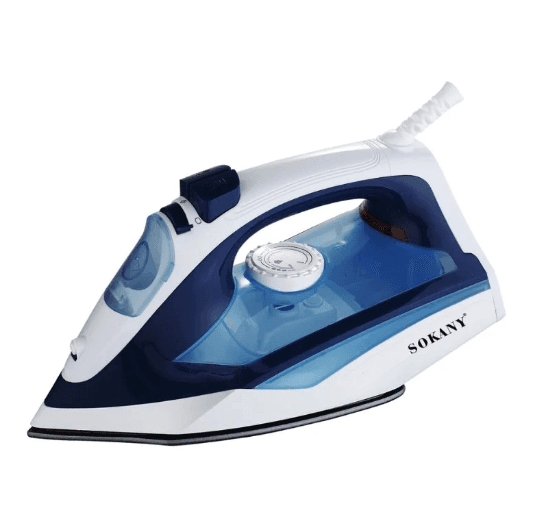 Sokany High-Power Steam Iron with 2200 Watt for Clothes