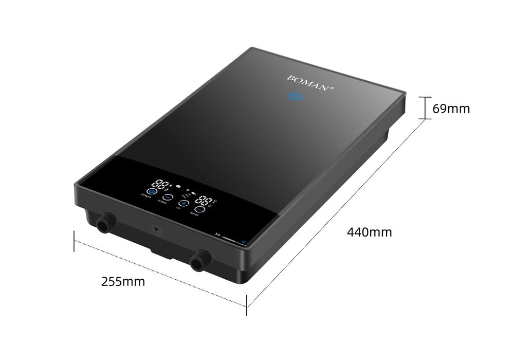 Bowman Instant Electric Water Heater, 12 kW - Silver, WZL13-Silver