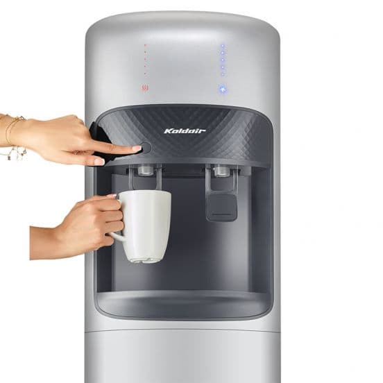 Koldair Hot & Cold Water Dispenser, 2 Taps, Silver - KWD-AF2.1
