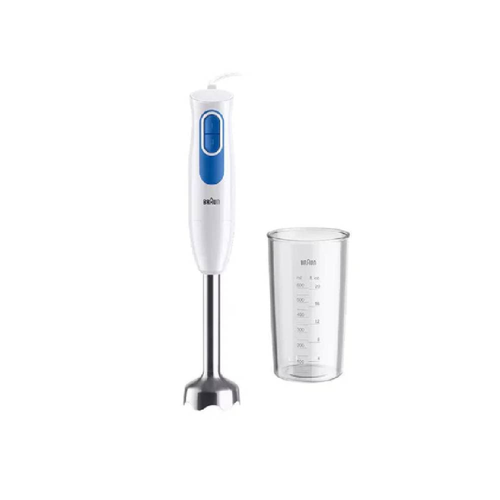 Braun MultiQuick 2 Hand Blender, 600ml, 600 Watt, White Blue - MQ20001MWH