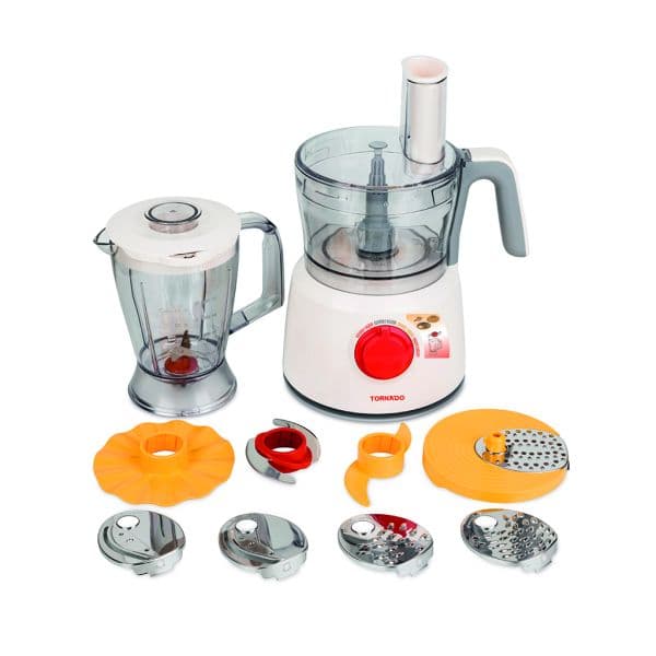 Tornado Food Processor, 27 Functions, 1.2 Liter, 1000 Watt, White - Tfp-1000Cc