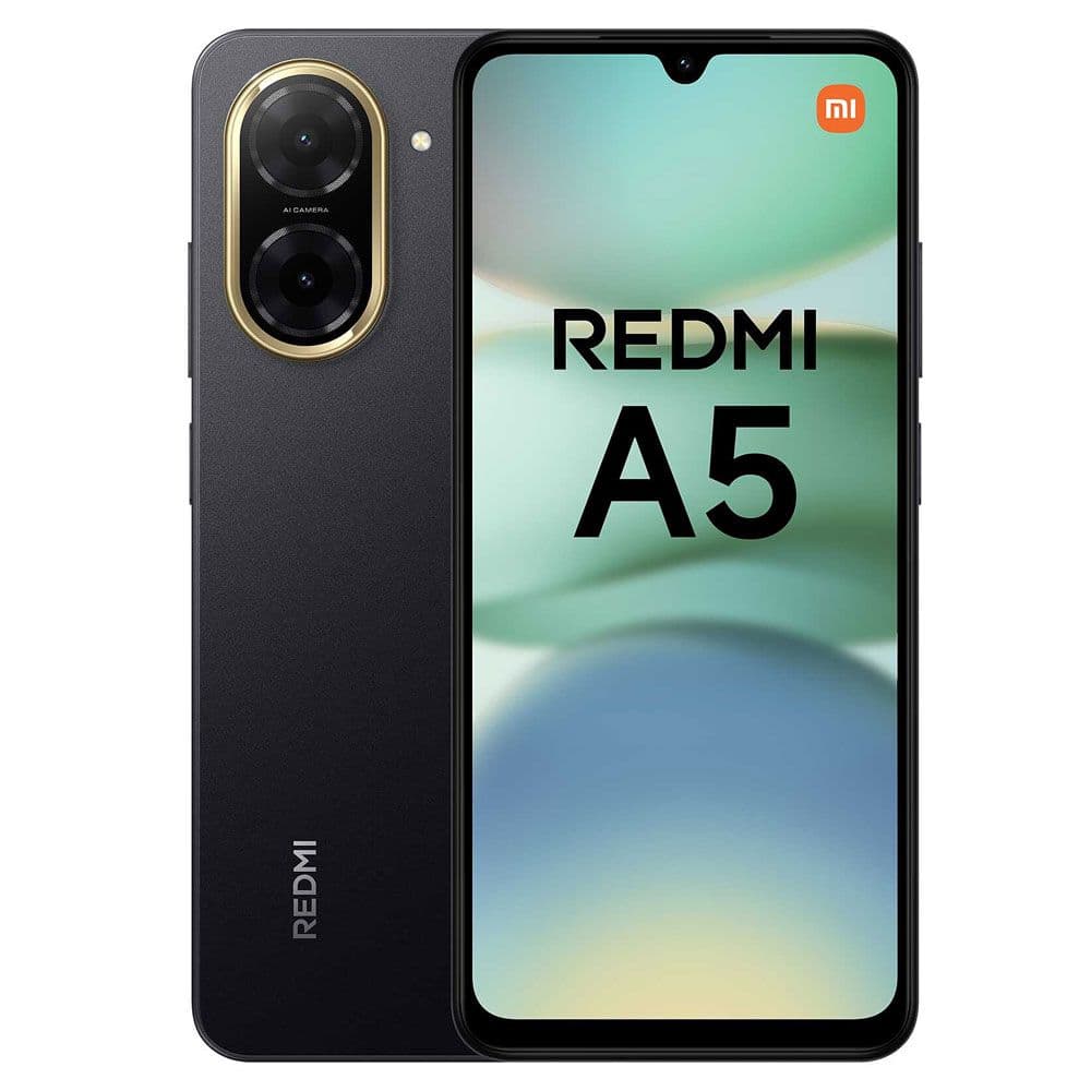 Xiaomi Redmi A5, 128GB, 4GB RAM, Midnight Black, Dual SIM, 4G With 1 year warranty