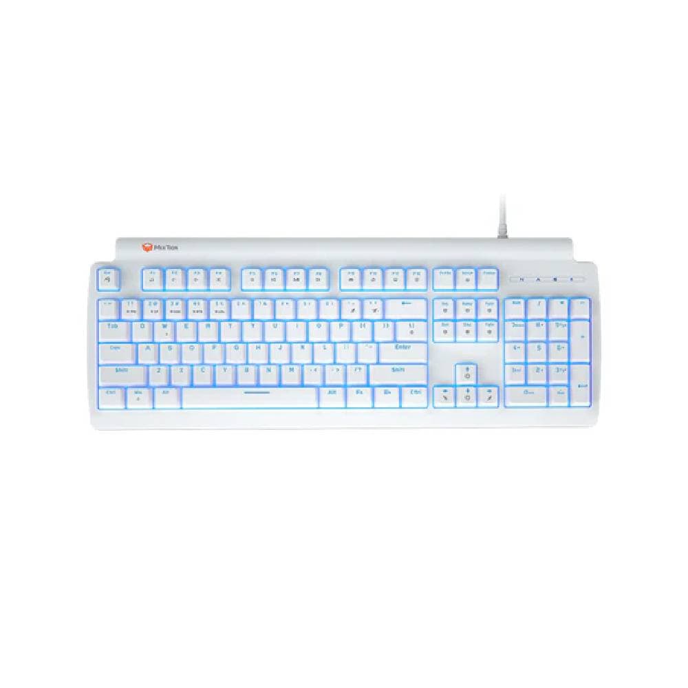 Meetion MT-MK600RD Red Switch Mechanical Keyboard Rainbow Backlight-White