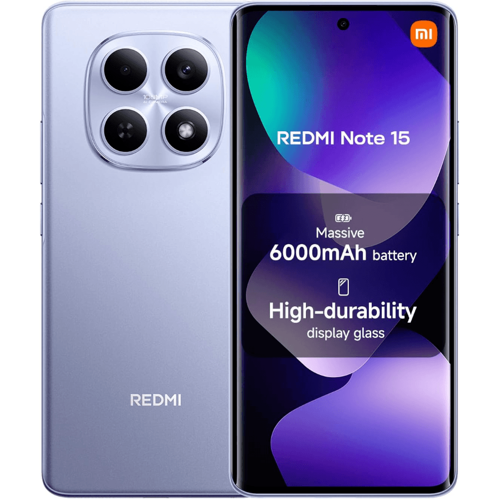 Xiaomi Redmi Note 15 Dual SIM, 256GB, 8GB RAM, 4G LTE - Purple